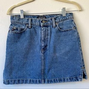 Polo by Ralph Lauren Vintage Denim Mini Skirt Y2K 90’s (Size 4)
